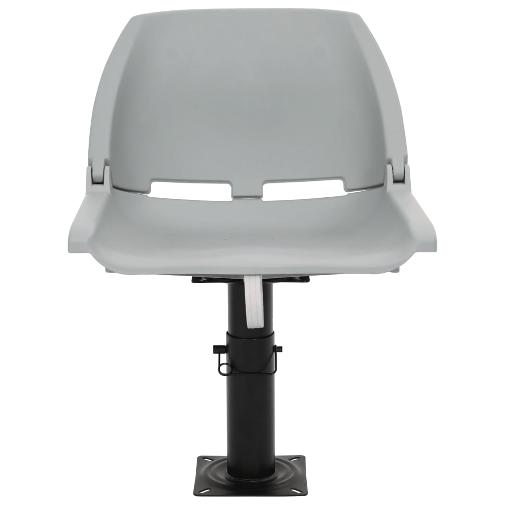 2-delige Bootstoelenset inklapbaar 48x51x41 cm grijs is nu te koop bij PeponiXL, paradijselijk wonen!