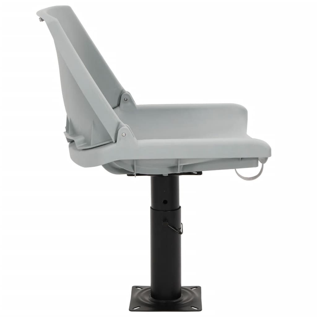 2-delige Bootstoelenset inklapbaar 48x51x41 cm grijs is nu te koop bij PeponiXL, paradijselijk wonen!