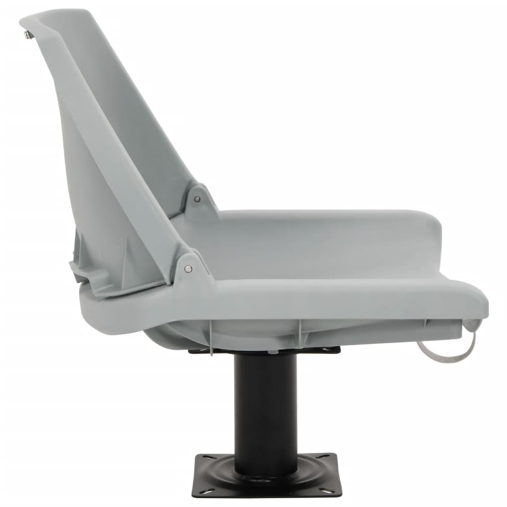 4-delige Bootstoelenset inklapbaar 48x51x41 cm grijs is nu te koop bij PeponiXL, paradijselijk wonen!