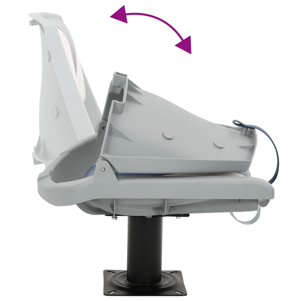 2-delige Bootstoelenset inklapbaar 48x51x41 cm blauw en wit is nu te koop bij PeponiXL, paradijselijk wonen!