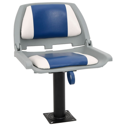 2-delige Bootstoelenset inklapbaar 48x51x41 cm blauw en wit is nu te koop bij PeponiXL, paradijselijk wonen!