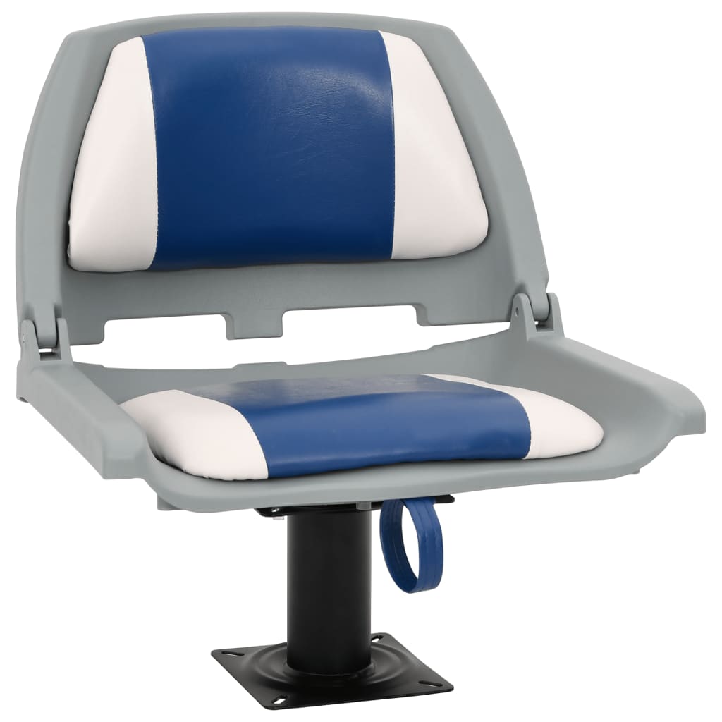 4-delige Bootstoelenset inklapbaar 48x51x41 cm blauw en wit is nu te koop bij PeponiXL, paradijselijk wonen!