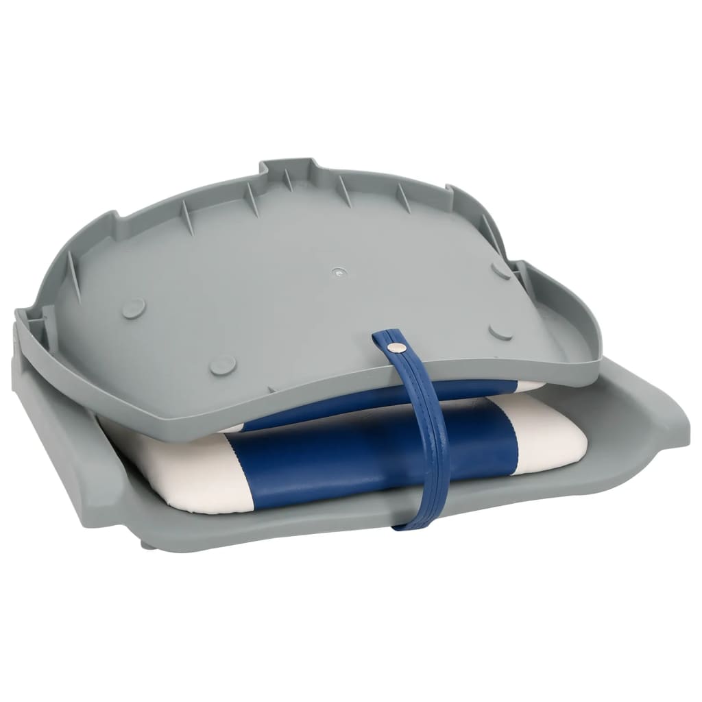 4-delige Bootstoelenset inklapbaar 48x51x41 cm blauw en wit is nu te koop bij PeponiXL, paradijselijk wonen!