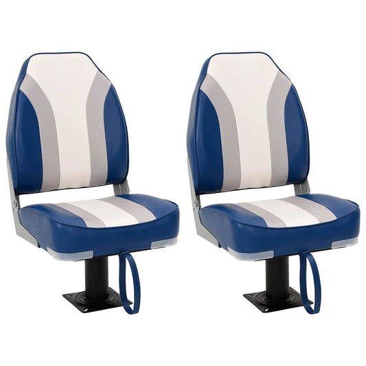 Bootstoelen inklapbaar 2 st met hoge rugleuning is nu te koop bij PeponiXL, paradijselijk wonen!