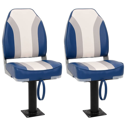 Bootstoelen inklapbaar 2 st met hoge rugleuning is nu te koop bij PeponiXL, paradijselijk wonen!