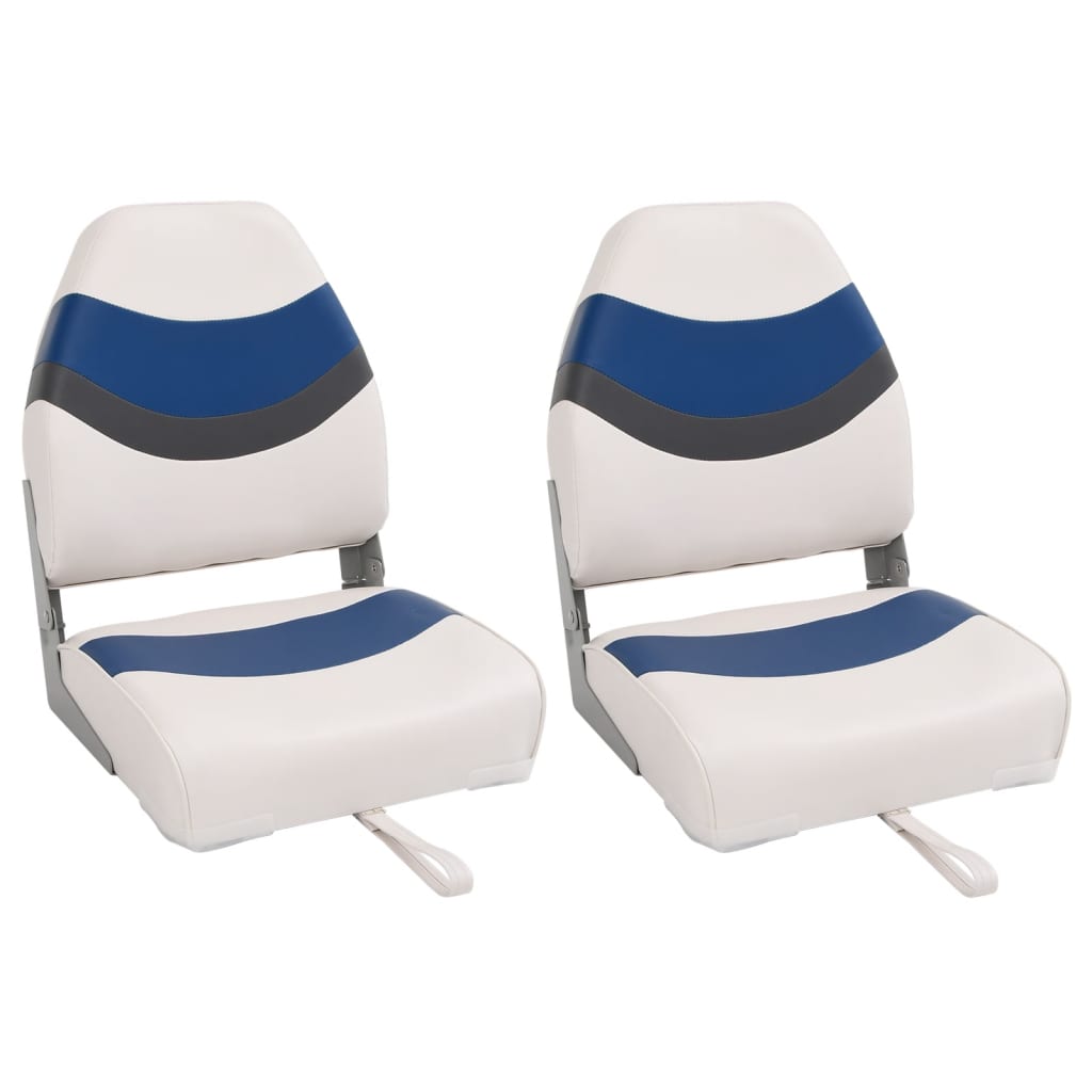Bootstoelen 2 st inklapbaar met hoge rugleuning 44x38x55 cm is nu te koop bij PeponiXL, paradijselijk wonen!