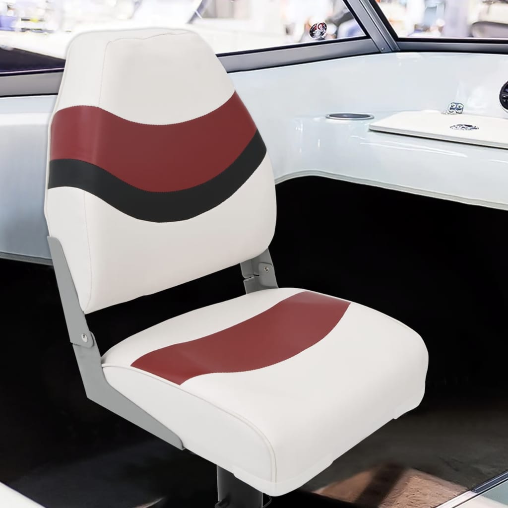 Bootstoelen 2 st inklapbaar met hoge rugleuning 44x38x55 cm is nu te koop bij PeponiXL, paradijselijk wonen!
