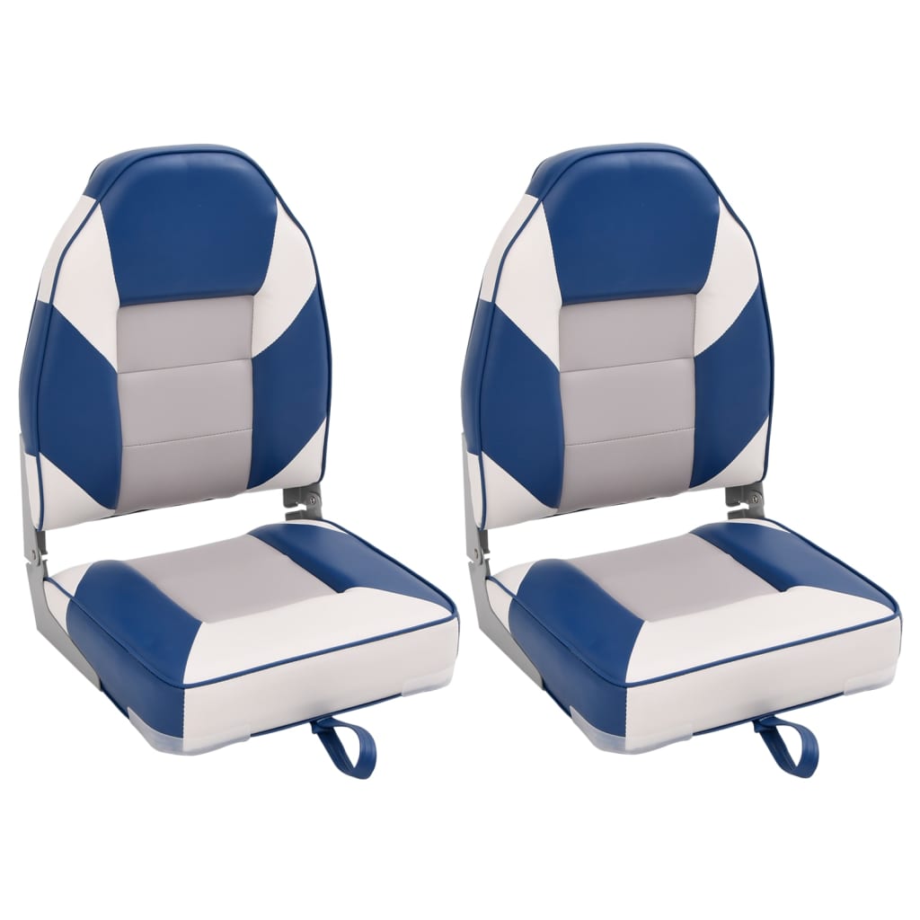 Bootstoelen 2 st inklapbaar met hoge rugleuning 39x43x58 cm is nu te koop bij PeponiXL, paradijselijk wonen!