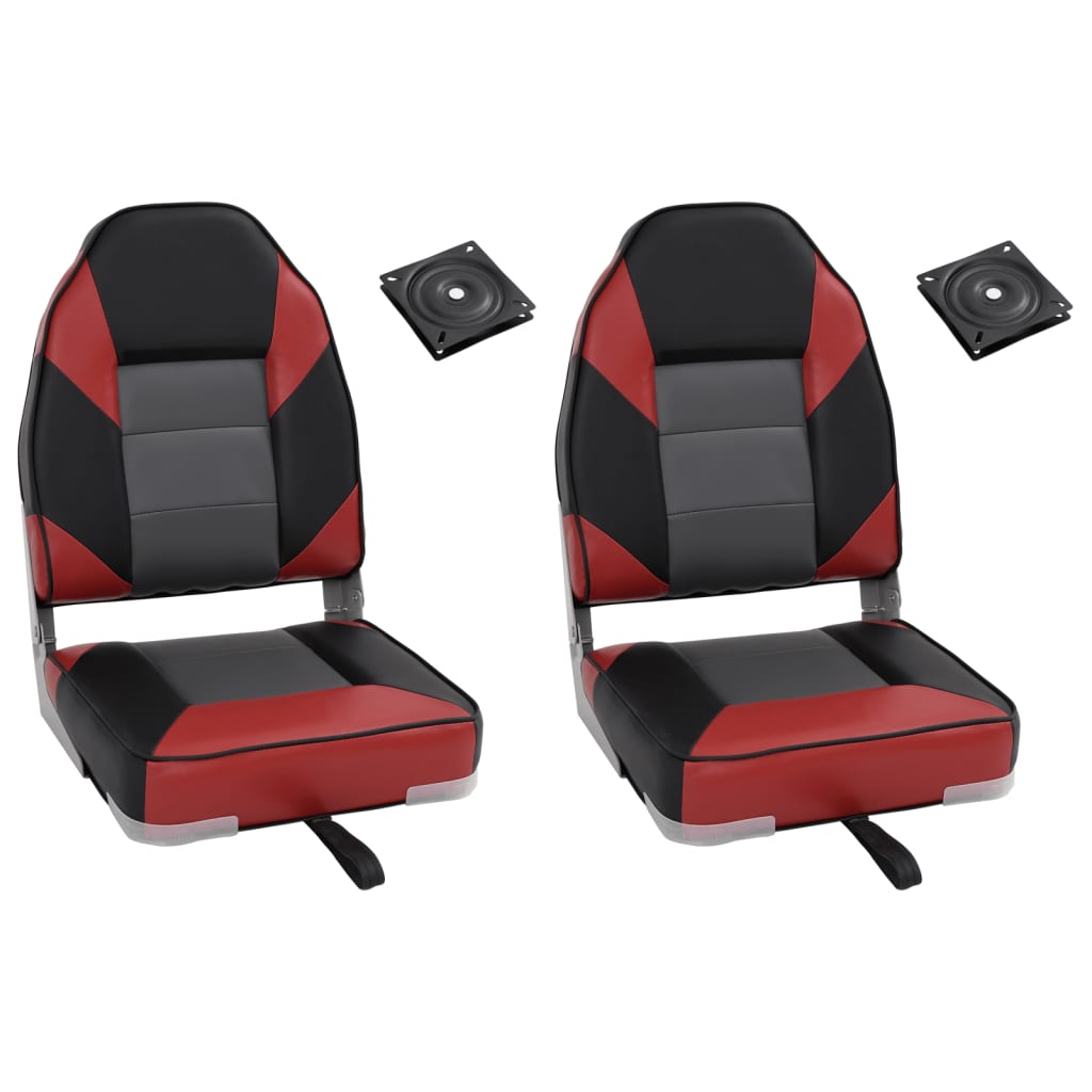 4-delige Bootstoelenset met hoge rugleuning inklapbaar is nu te koop bij PeponiXL, paradijselijk wonen!