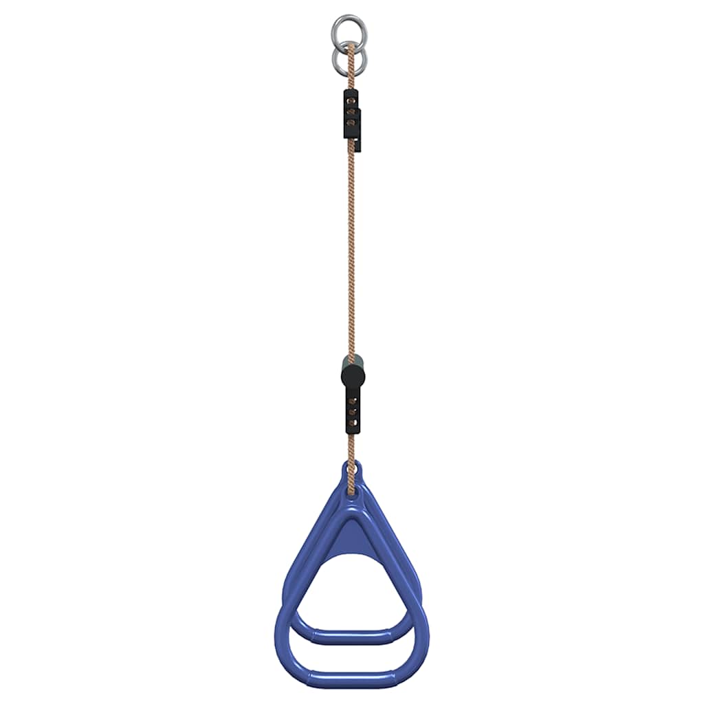 Trapezestang en ringen voor kinderen staal blauw en donkergroen is nu te koop bij PeponiXL, paradijselijk wonen!