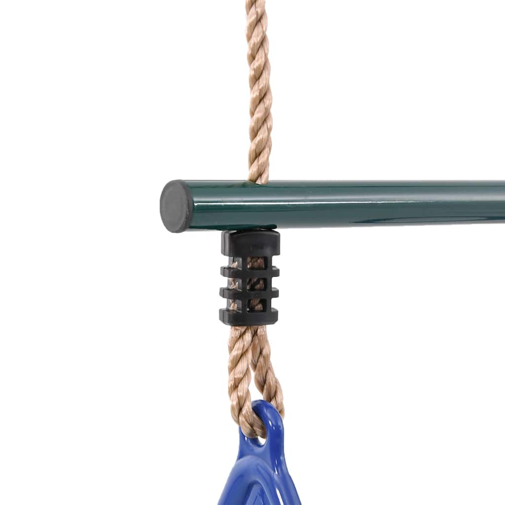 Trapezestang en ringen voor kinderen staal blauw en donkergroen is nu te koop bij PeponiXL, paradijselijk wonen!