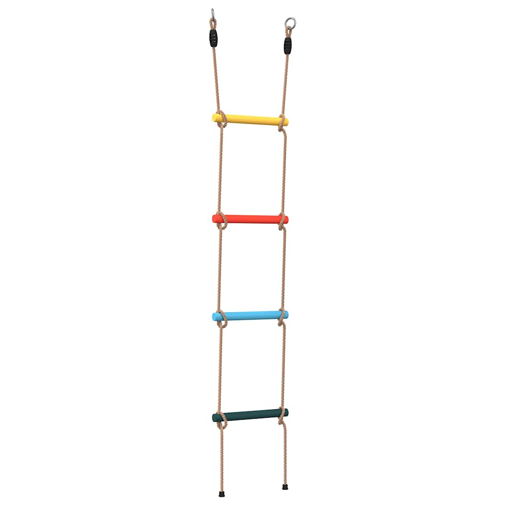 Touwladder voor kinderen met 4 sporten meerkleurig is nu te koop bij PeponiXL, paradijselijk wonen!