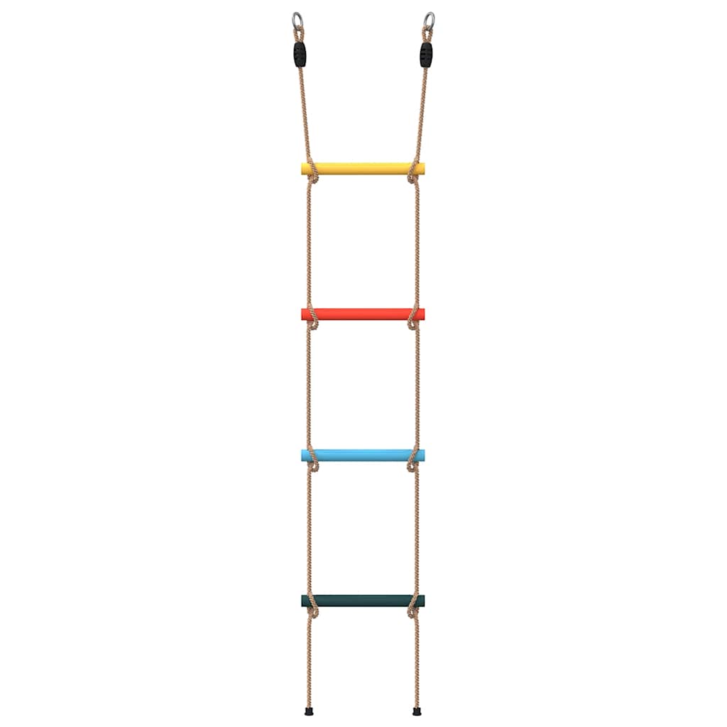 Touwladder voor kinderen met 4 sporten meerkleurig is nu te koop bij PeponiXL, paradijselijk wonen!