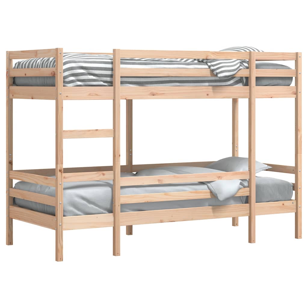 Stapelbedframe zonder matras massief grenenhout 90x200 cm is nu te koop bij PeponiXL, paradijselijk wonen!