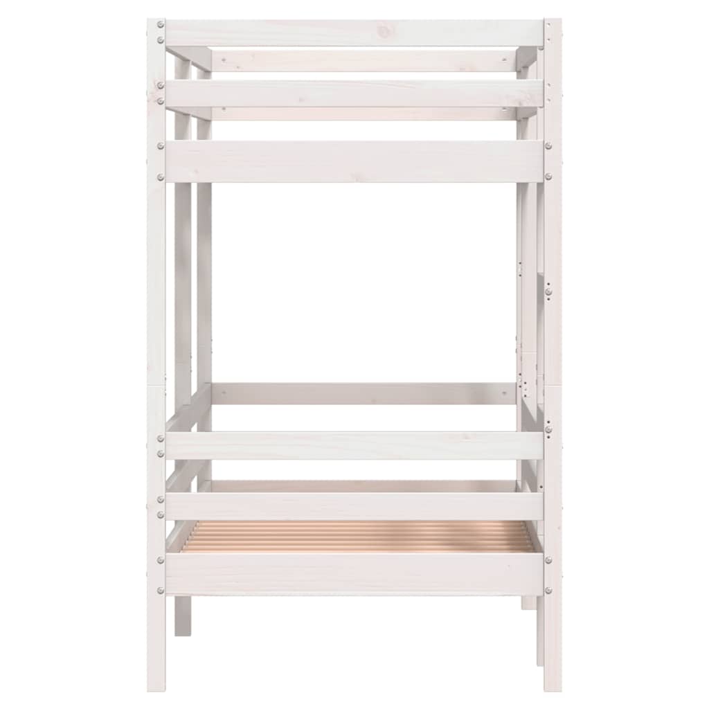 Stapelbed massief grenenhout wit 90x200 cm is nu te koop bij PeponiXL, paradijselijk wonen!