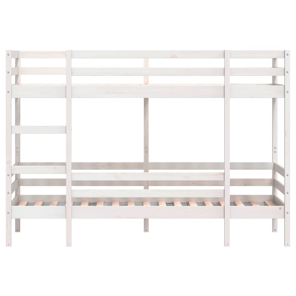 Stapelbed 90x190 cm massief grenenhout wit is nu te koop bij PeponiXL, paradijselijk wonen!