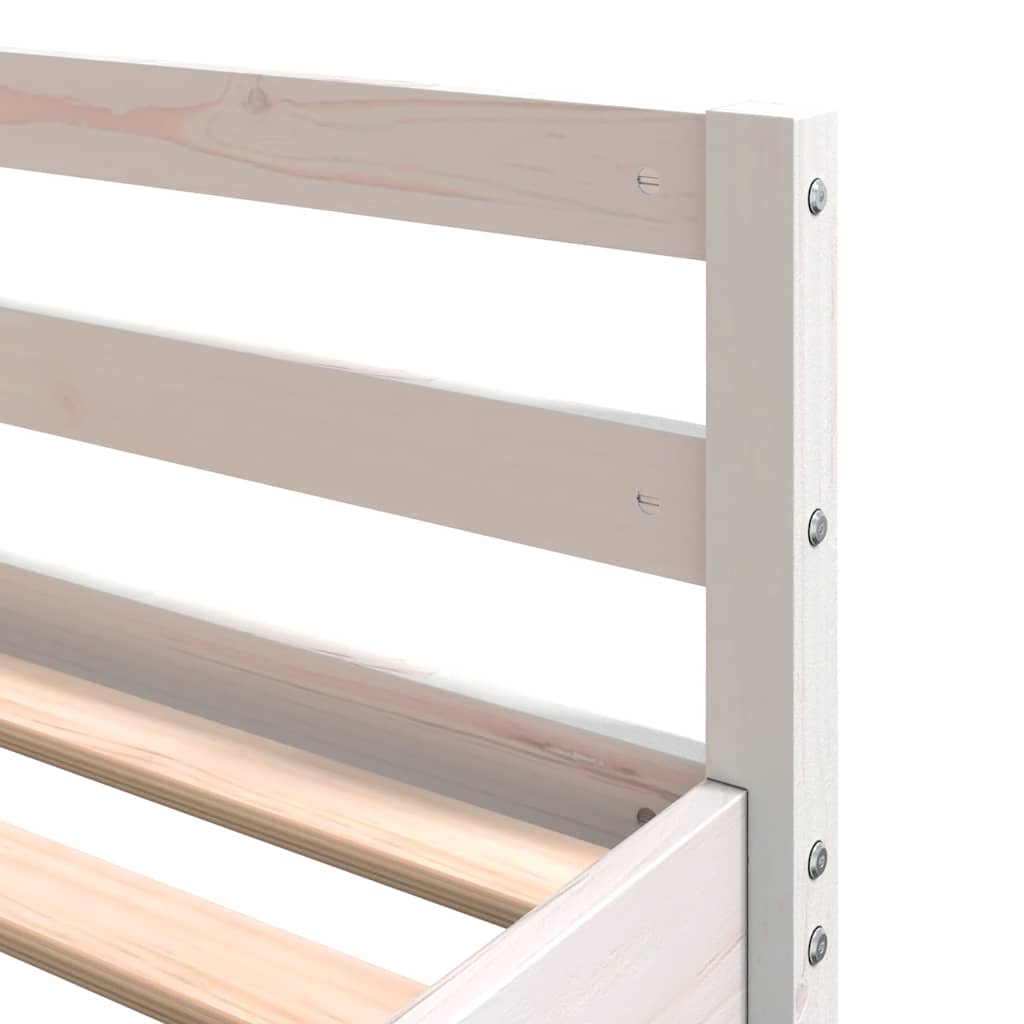 Hoogslaper met bureau en ladder grenenhout wit 160x200 cm is nu te koop bij PeponiXL, paradijselijk wonen!