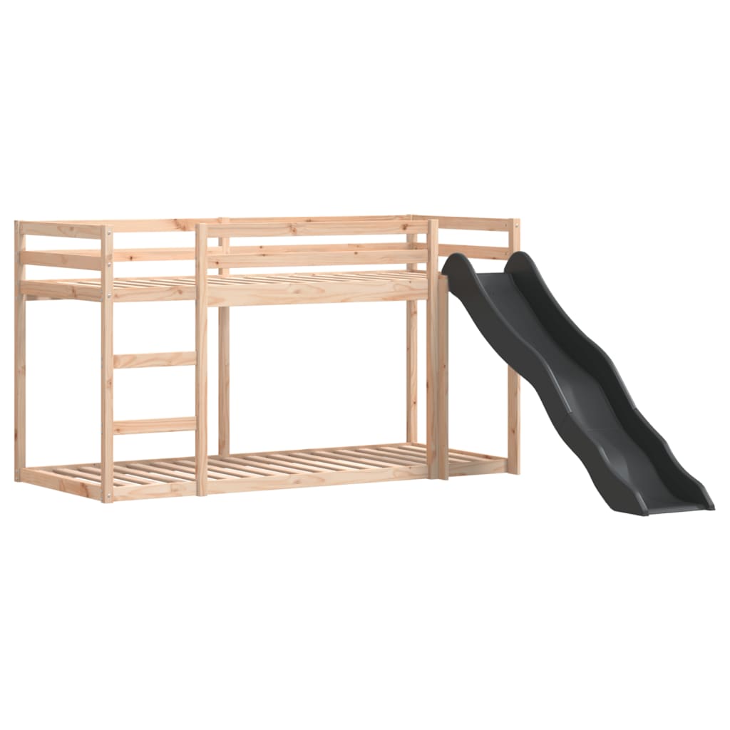 Stapelbed met glijbaan en ladder massief grenenhout 90x190 cm is nu te koop bij PeponiXL, paradijselijk wonen!
