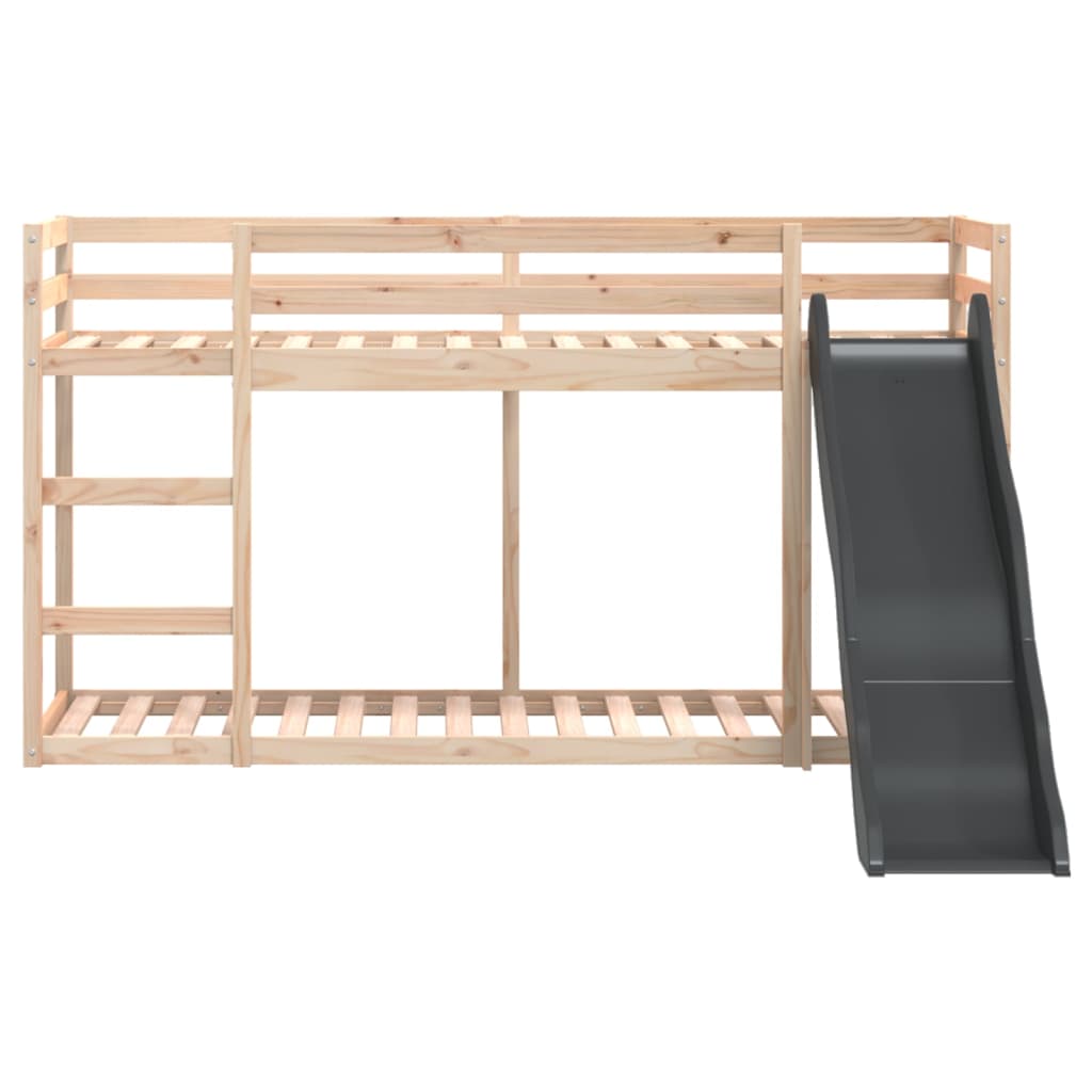 Stapelbed met glijbaan en ladder massief grenenhout 90x190 cm is nu te koop bij PeponiXL, paradijselijk wonen!