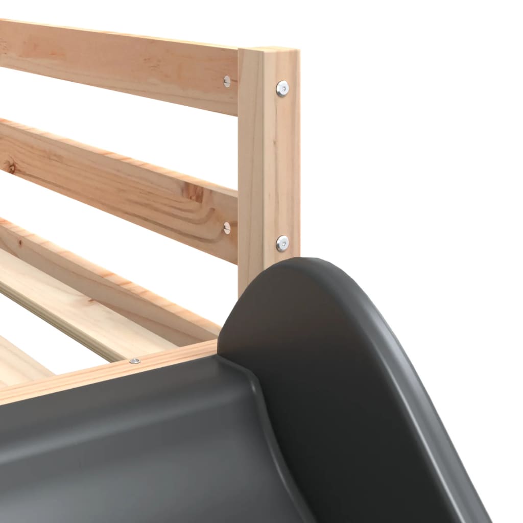 Stapelbed met glijbaan en ladder massief grenenhout 90x190 cm is nu te koop bij PeponiXL, paradijselijk wonen!