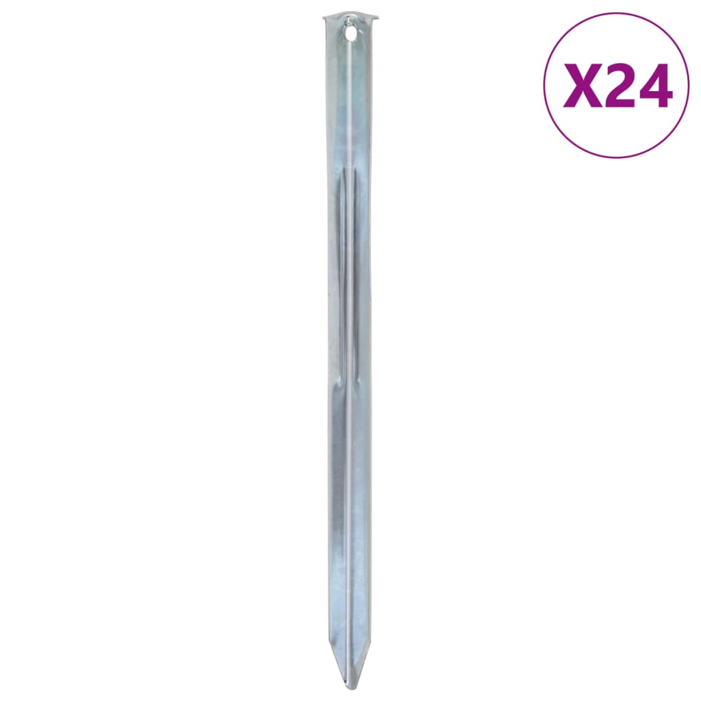 Tentharingen 24 st Ø20 mm 30 cm gegalvaniseerd staal is nu te koop bij PeponiXL, paradijselijk wonen!
