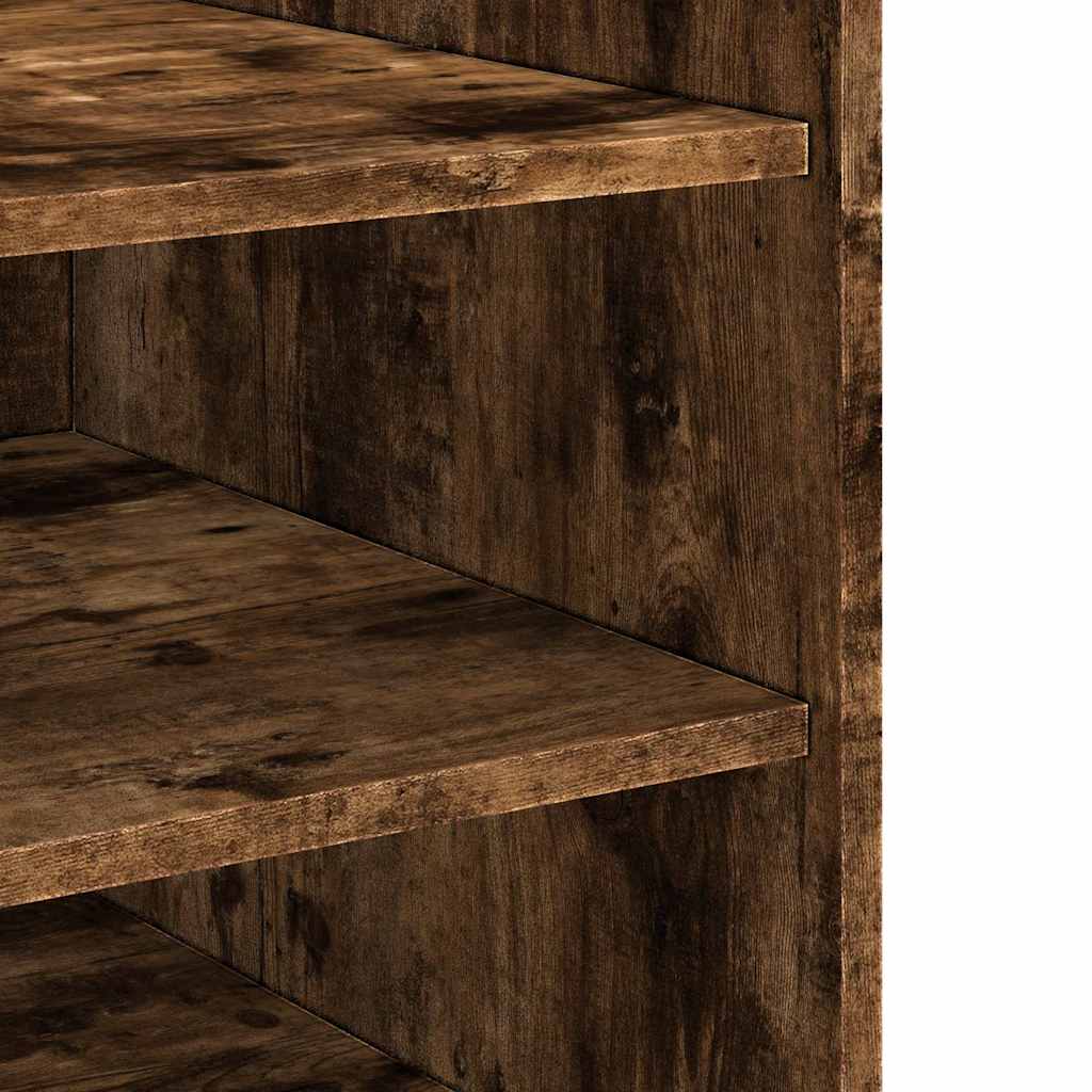 Nachtkastje 45x50x50 cm bewerkt hout gerookt eikenkleurig is nu te koop bij PeponiXL, paradijselijk wonen!