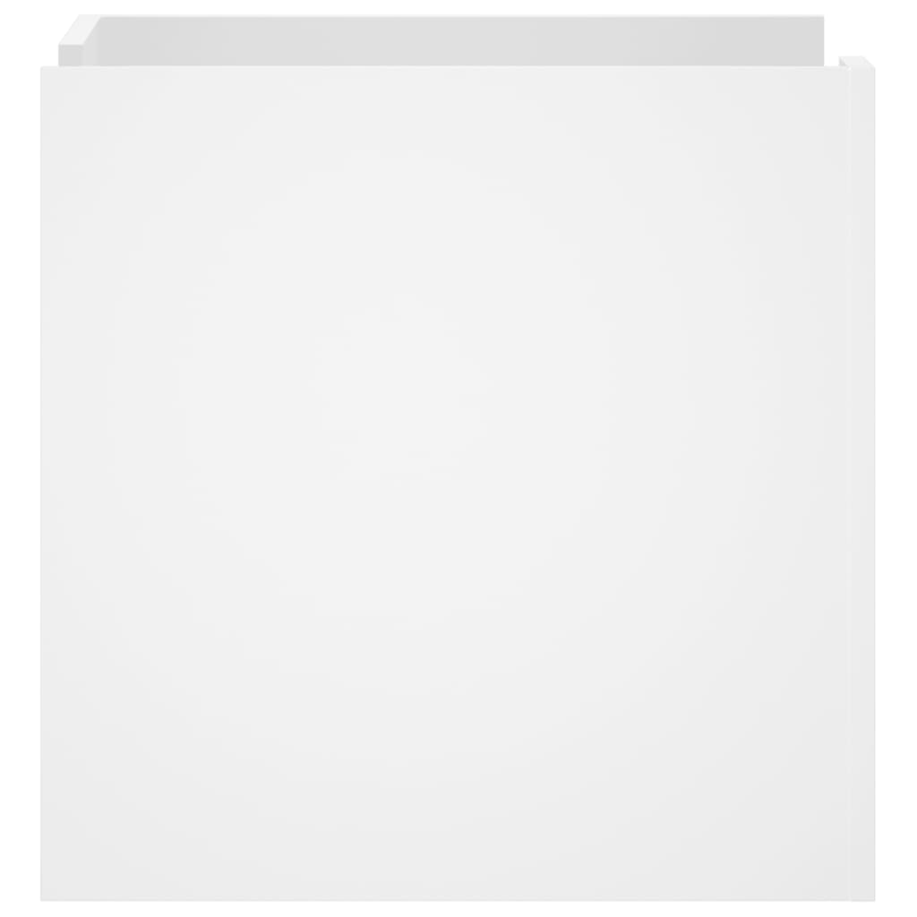 Nachtkastje 45x50x50 cm bewerkt hout wit is nu te koop bij PeponiXL, paradijselijk wonen!