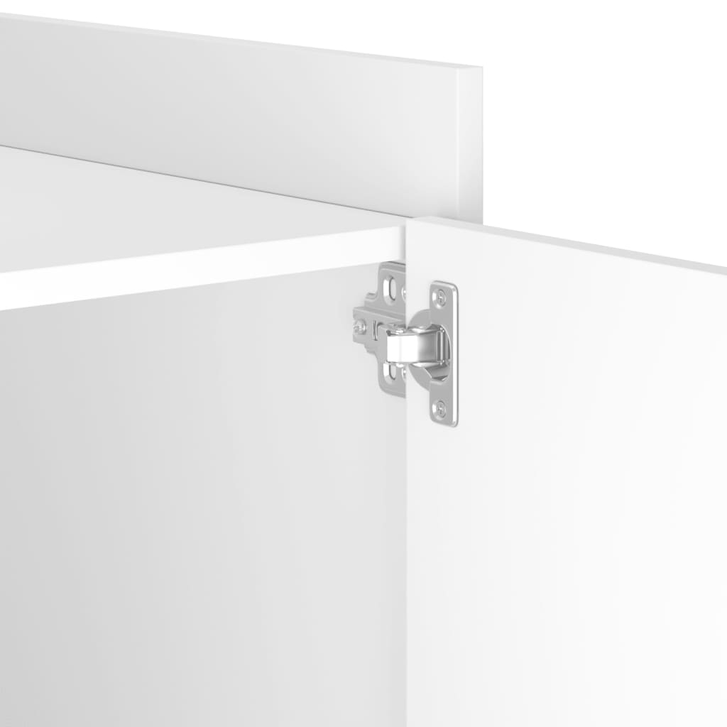 Nachtkastje 45x50x50 cm bewerkt hout wit is nu te koop bij PeponiXL, paradijselijk wonen!