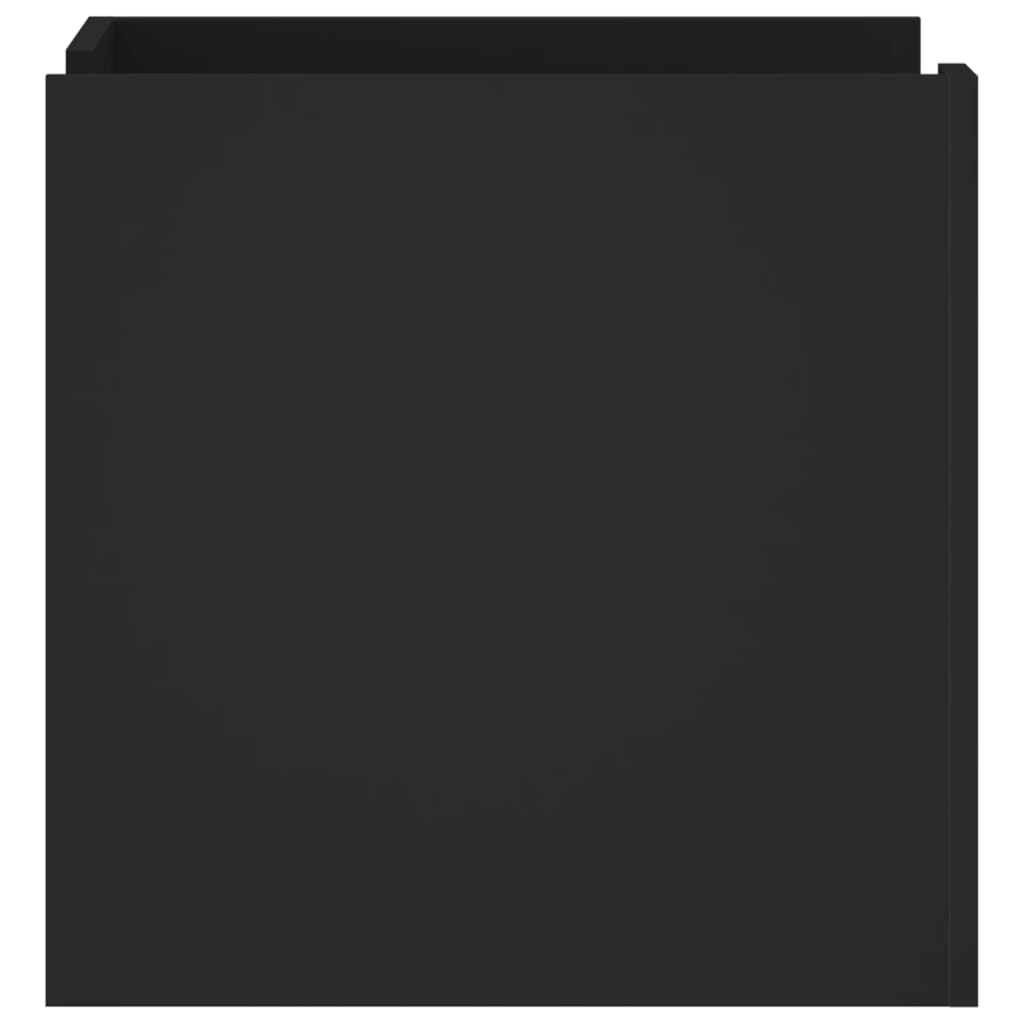 Nachtkastje 45x50x50 cm bewerkt hout zwart is nu te koop bij PeponiXL, paradijselijk wonen!