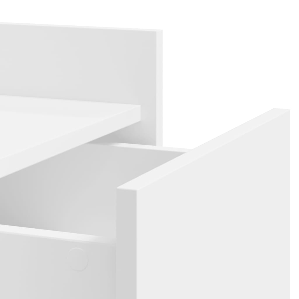 Nachtkastje 45x50x65 cm bewerkt hout wit is nu te koop bij PeponiXL, paradijselijk wonen!