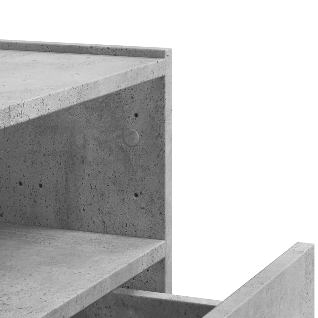 Nachtkastjes 2 st wandgemonteerd 45x30x35 cm betongrijs is nu te koop bij PeponiXL, paradijselijk wonen!