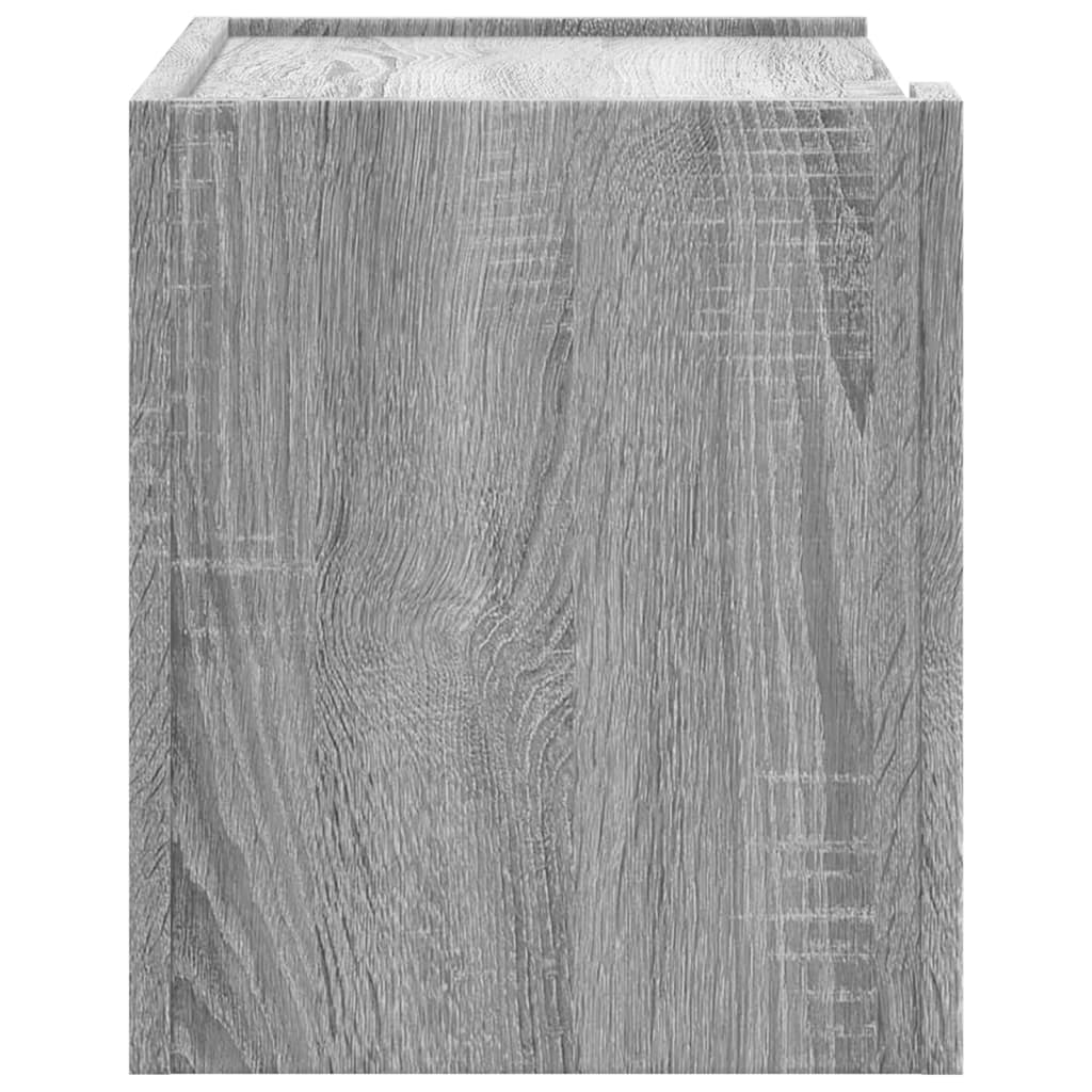 Nachtkastje wandgemonteerd 45x30x35 cm grijs sonoma eikenkleur is nu te koop bij PeponiXL, paradijselijk wonen!