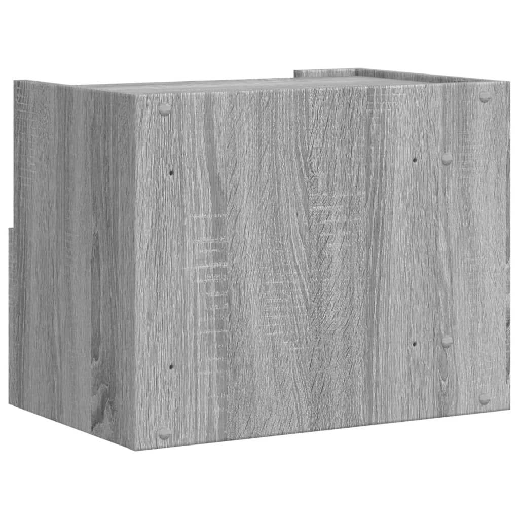 Nachtkastje wandgemonteerd 45x30x35 cm grijs sonoma eikenkleur is nu te koop bij PeponiXL, paradijselijk wonen!