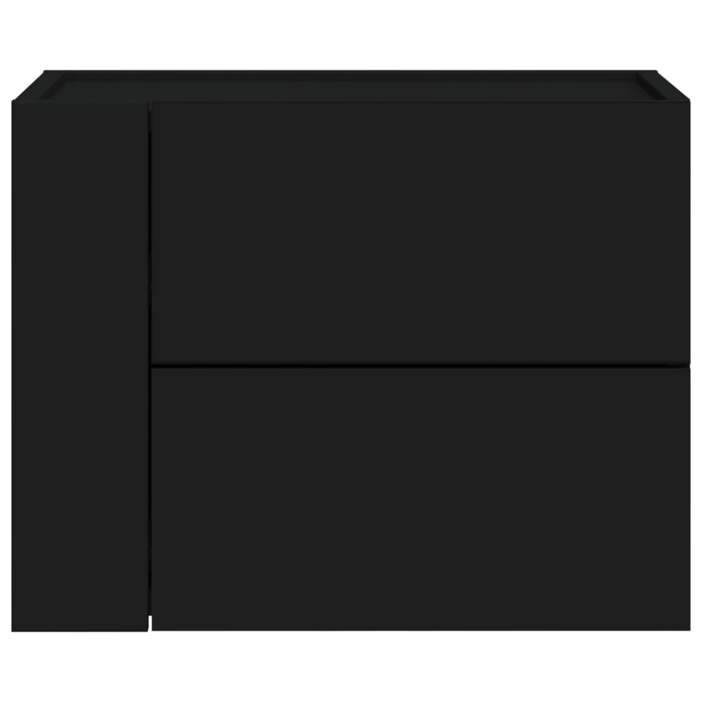 Nachtkastjes wandgemonteerd 2 st 45x30x35 cm zwart is nu te koop bij PeponiXL, paradijselijk wonen!