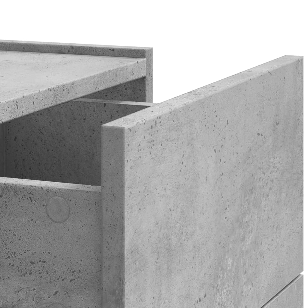 Nachtkastjes 2 st wandgemonteerd 45x30x35 cm betongrijs is nu te koop bij PeponiXL, paradijselijk wonen!