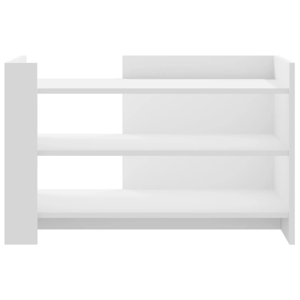 Salontafel 80x50x50 cm bewerkt hout wit is nu te koop bij PeponiXL, paradijselijk wonen!
