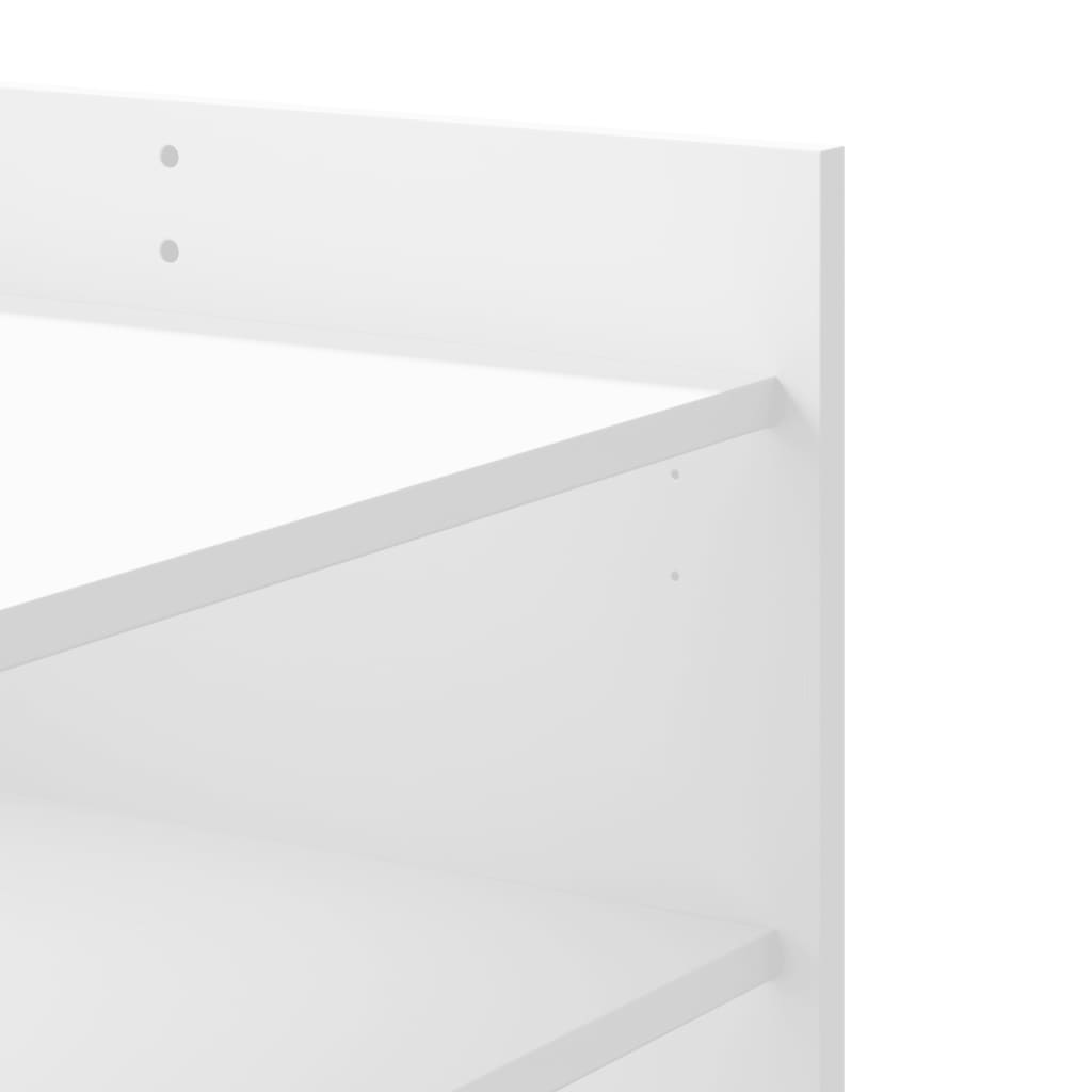 Salontafel 80x50x50 cm bewerkt hout wit is nu te koop bij PeponiXL, paradijselijk wonen!