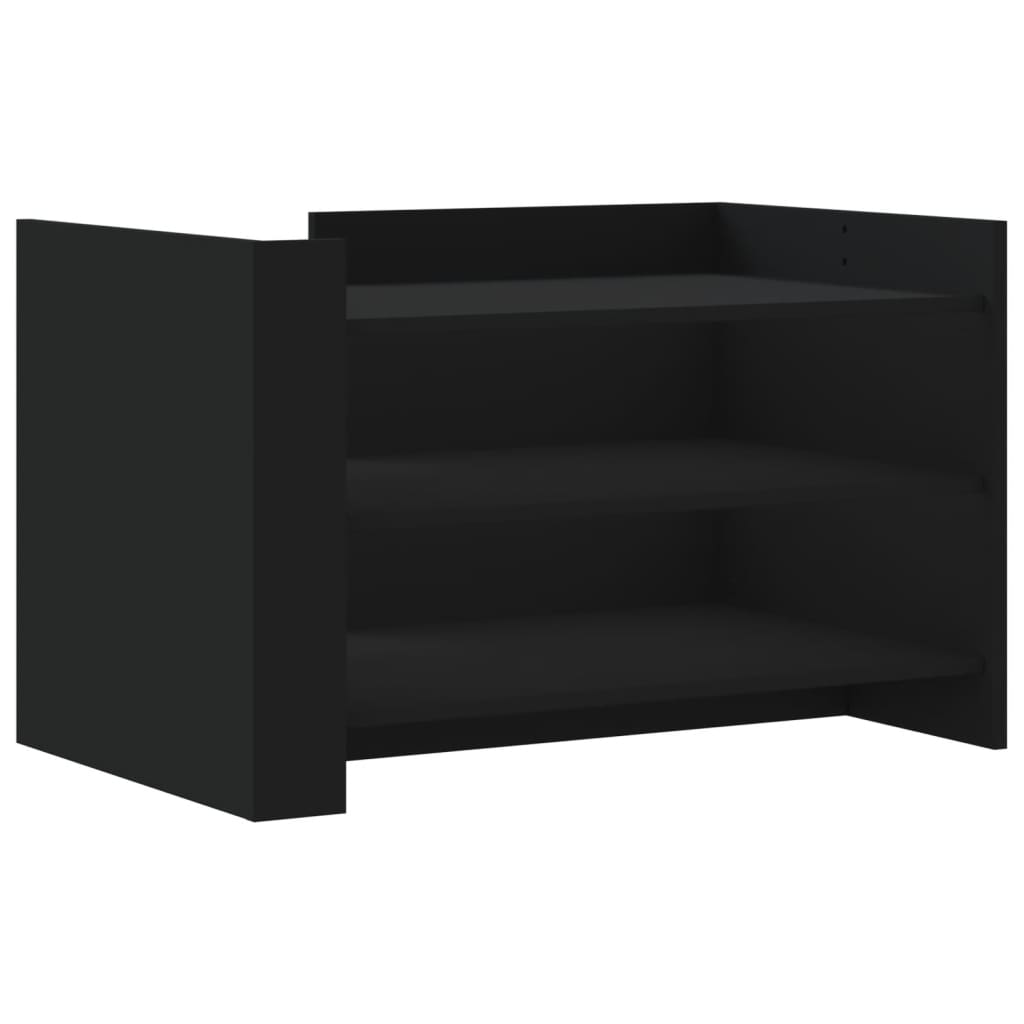 Salontafel 80x50x50 cm bewerkt hout zwart is nu te koop bij PeponiXL, paradijselijk wonen!