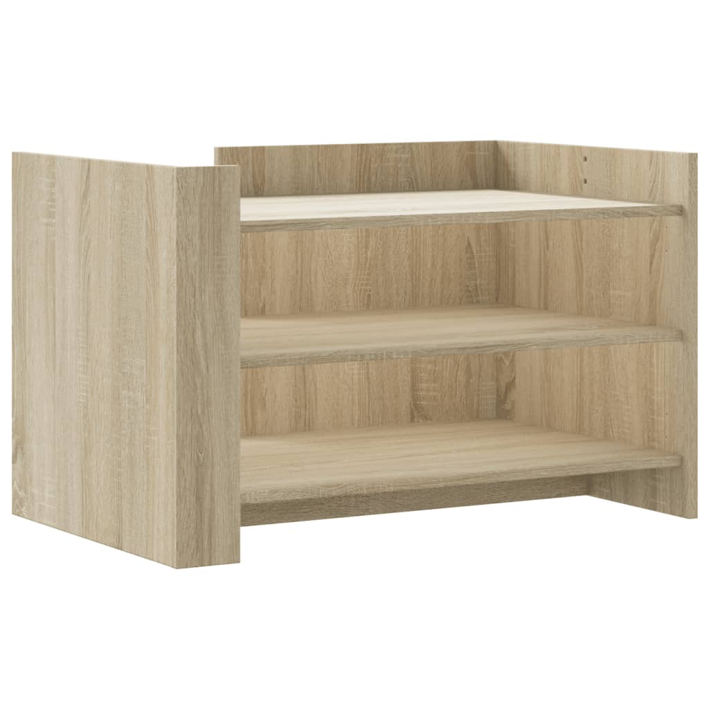 Salontafel 80x50x50 cm bewerkt hout sonoma eikenkleurig is nu te koop bij PeponiXL, paradijselijk wonen!