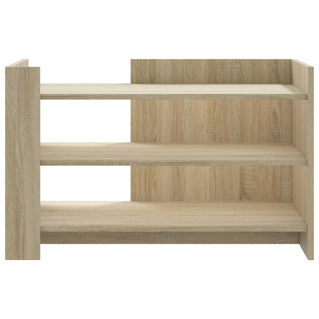 Salontafel 80x50x50 cm bewerkt hout sonoma eikenkleurig is nu te koop bij PeponiXL, paradijselijk wonen!