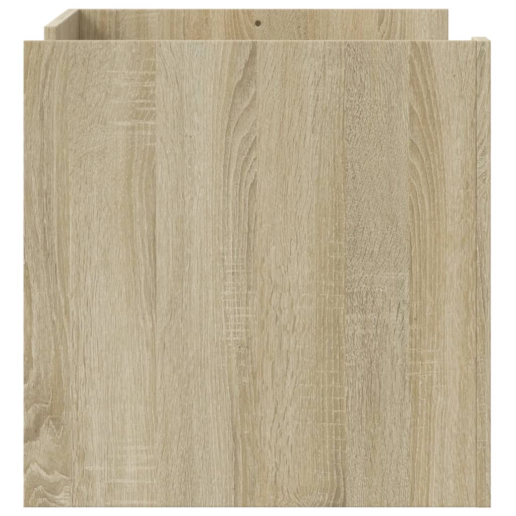 Salontafel 80x50x50 cm bewerkt hout sonoma eikenkleurig is nu te koop bij PeponiXL, paradijselijk wonen!