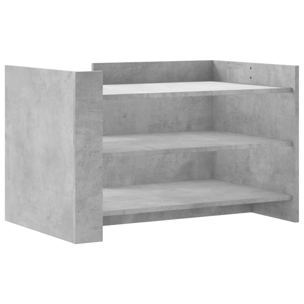 Salontafel 80x50x50 cm bewerkt hout betongrijs is nu te koop bij PeponiXL, paradijselijk wonen!