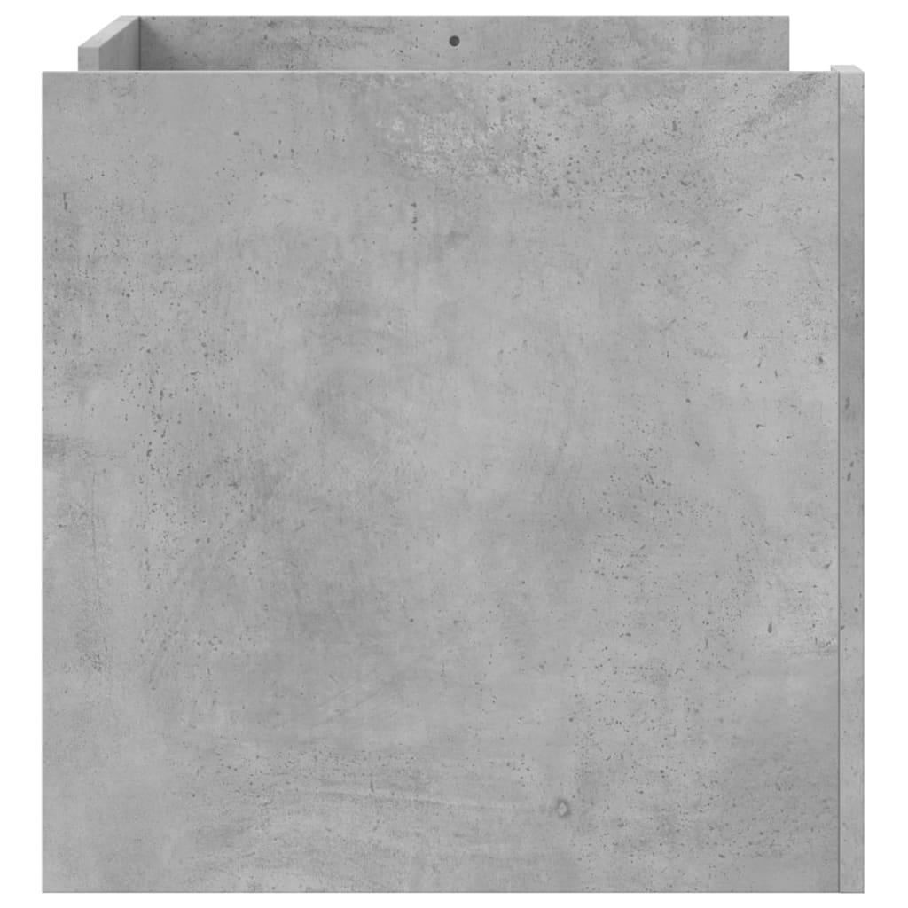 Salontafel 80x50x50 cm bewerkt hout betongrijs is nu te koop bij PeponiXL, paradijselijk wonen!