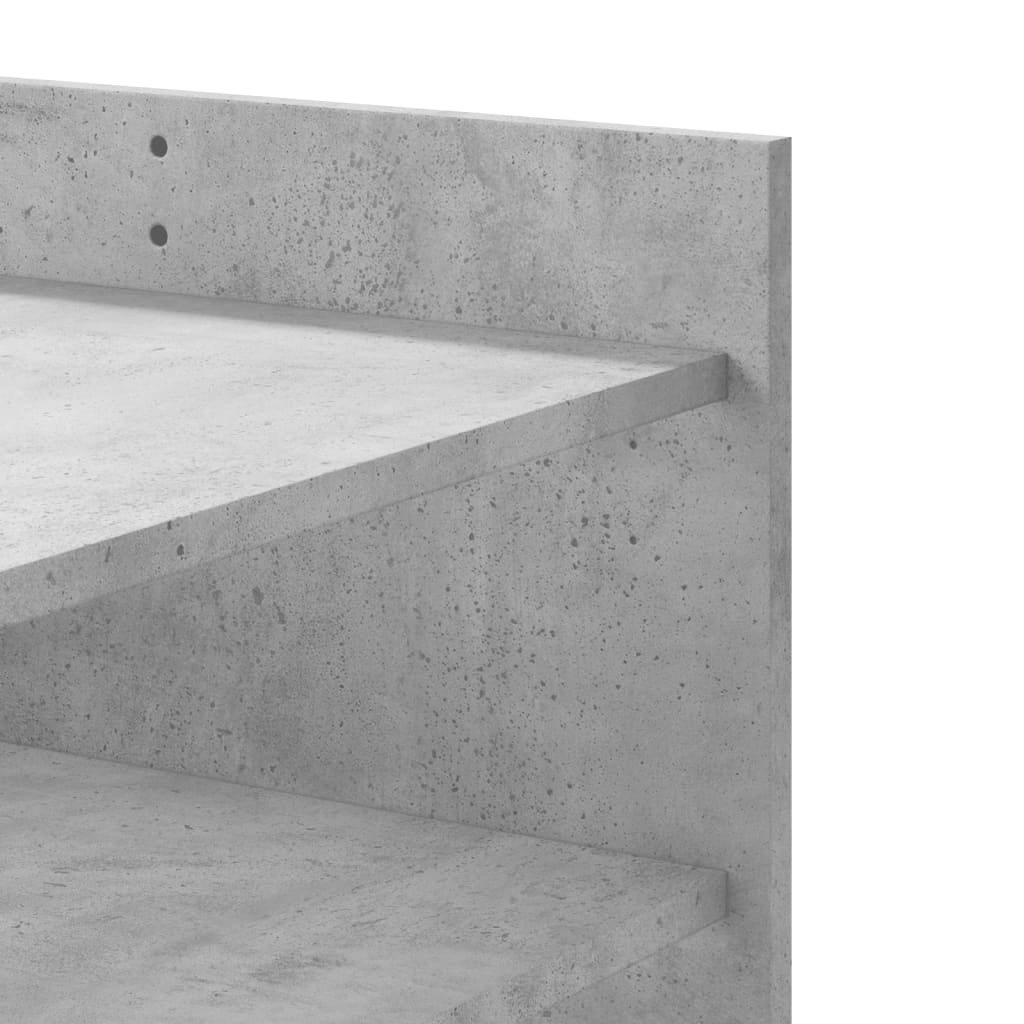 Salontafel 80x50x50 cm bewerkt hout betongrijs is nu te koop bij PeponiXL, paradijselijk wonen!