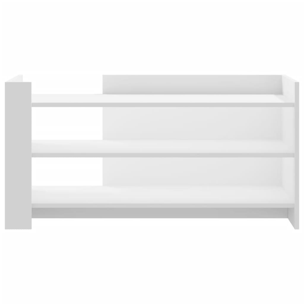 Salontafel 100x50x50 cm bewerkt hout wit is nu te koop bij PeponiXL, paradijselijk wonen!