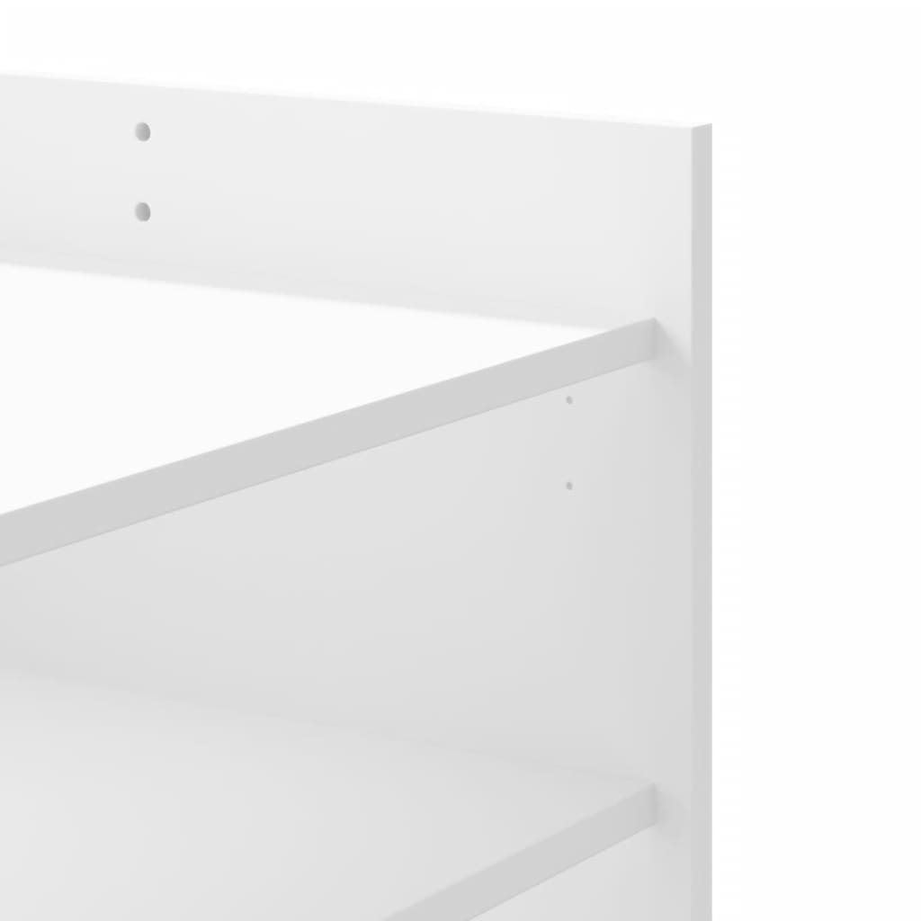 Salontafel 100x50x50 cm bewerkt hout wit is nu te koop bij PeponiXL, paradijselijk wonen!