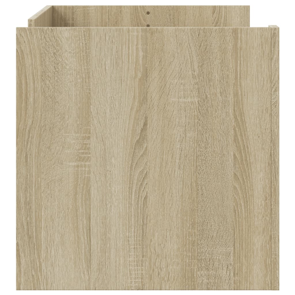 Salontafel 100x50x50 cm bewerkt hout sonoma eikenkleurig is nu te koop bij PeponiXL, paradijselijk wonen!