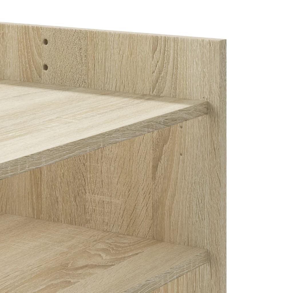 Salontafel 100x50x50 cm bewerkt hout sonoma eikenkleurig is nu te koop bij PeponiXL, paradijselijk wonen!