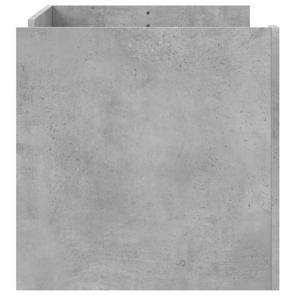 Salontafel 100x50x50 cm bewerkt hout betongrijs is nu te koop bij PeponiXL, paradijselijk wonen!