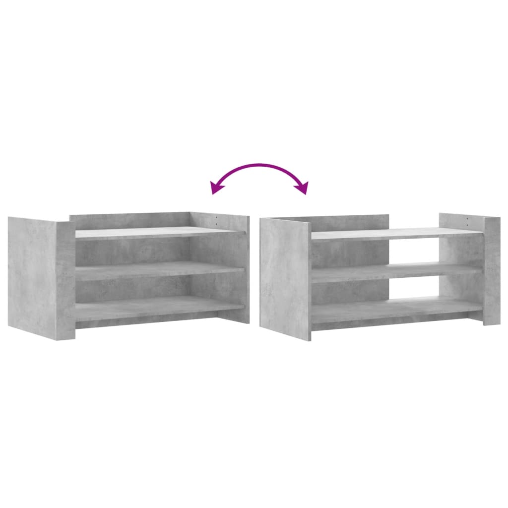 Salontafel 100x50x50 cm bewerkt hout betongrijs is nu te koop bij PeponiXL, paradijselijk wonen!